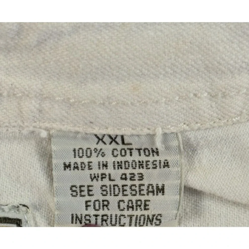 Vintage 1996 Levi's Red Tab Denim Shirt Jacket Shacket Off White Mens XXL